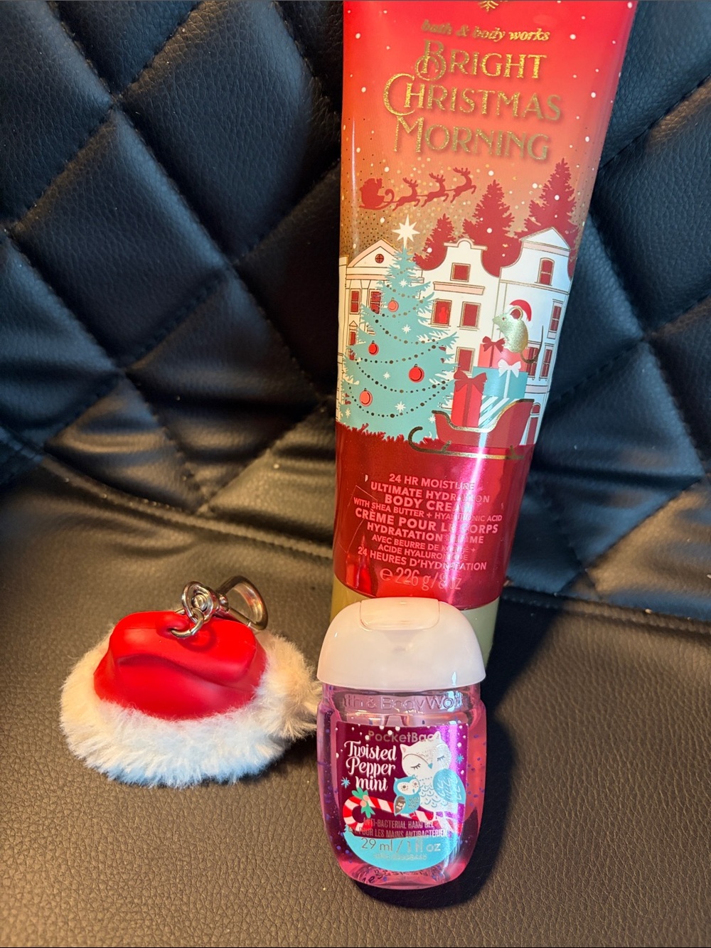 Bath & Body Works Bright Christmas Morning Red & Teal Body Cream